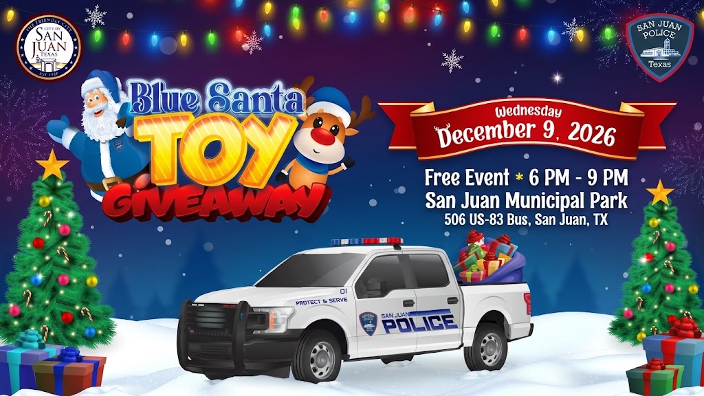 Blue Santa – San Juan, TX